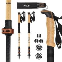 Kije trekkingowe bambusowe wytrzymałe NILS TK8606