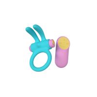 Pierścień Erekcyjny Trójpak Party Color Toys Niebieski Silikon