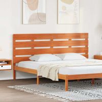 Zagłówek Woskowy brąz 200.5 x 3 x 80 cm Lite drewno sosnowe