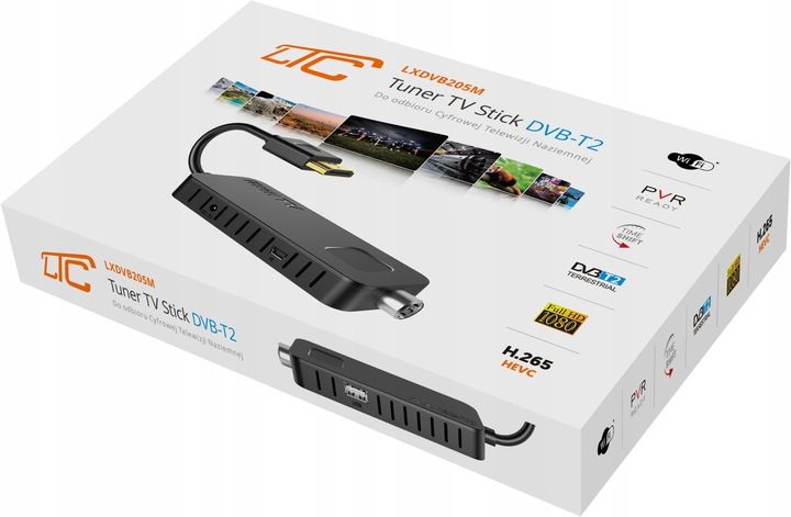 DEKODER TUNER TV HD DVB-T2 i DVB-C HEVC H.265 MINI STICK NAGRYWANIE zdjęcie 13