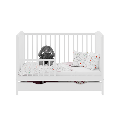 Łóżeczko szuflada BAJKA BIAŁA TAPCZANIK na Arena.pl