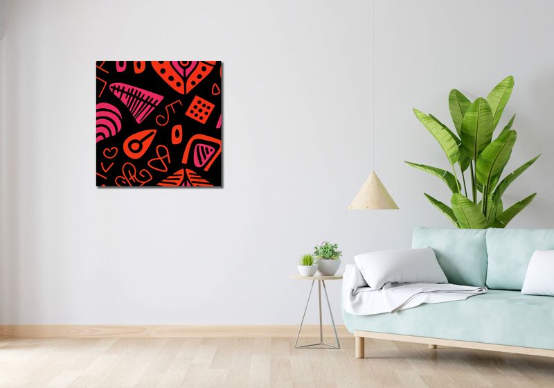 Obraz 70x70cm Rytm Wzorów zdjęcie 2