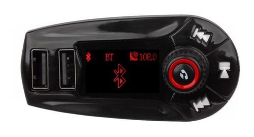 TRANSMITER BLUETOOTH FM SD 2xUSB ŁADOWARKA 2,1A na Arena.pl