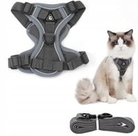 SZELKI BEZUCISKOWE TYPU GUARD + SMYCZ dla KOTA PSA S