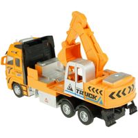 Koparka budowlana z ruchomą łyżką napęd ciężarówka