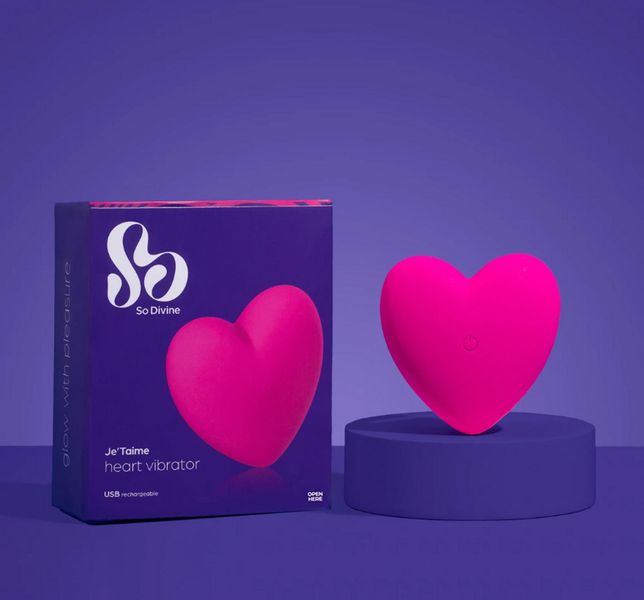 Je T'aime Couple's Heart Vibrator zdjęcie 8