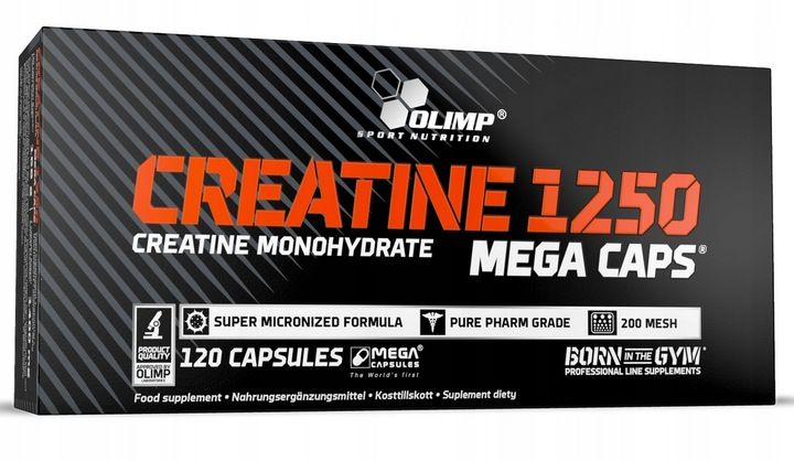OLIMP CREATINE MEGA CAPS 2x120kaps KREATYNA MONOHYDRAT MONO zdjęcie 3