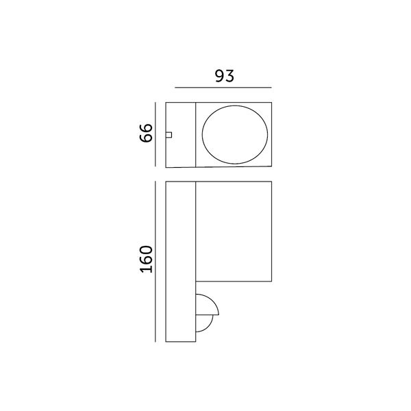 Lampa ścienna do ogrodu z czujnikiem ruchu MICASA3 LX szara zdjęcie 9