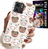 ETUI DO MOTOROLA EDGE 40 - MIŚ MISIE WZORY DLA NAJMŁODSZYCH + FOLIA