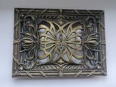 Z03 - KRATKA WENTYLACYJNA PATYNOWANA - 20X28 CM ŻELIWNA KOMINKOWA ŻELIWO