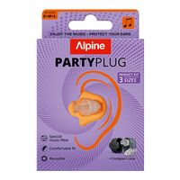 Alpine PartyPlug, 3 rozmiary, koncert, festiwal, muzyka, impreza,
