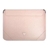 guess sleeve gucs16psatlp 16 różowy/pink saffiano triangle logo