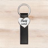 Brelok na czarnym pasku z Twoim zdjęciem