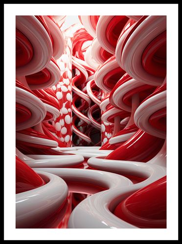 Plakat 42x59,4cm Czerwone Wiry na Arena.pl