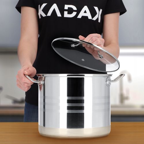 GARNEK GAR Z POKRYWKĄ INDUKCJA STAL 24 cm 9 L na Arena.pl