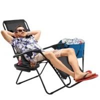 Leżak Zero Gravity fotel ogrodowy z podstawką