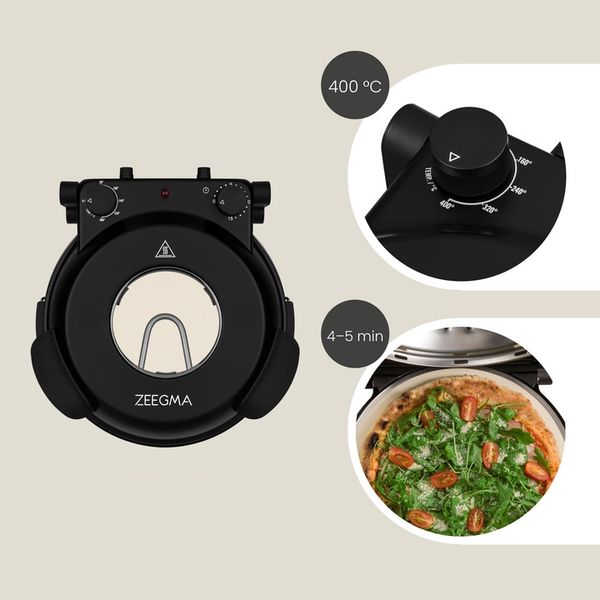 PIEC DO PIZZY 400°C Kamienny Domowy piecyk PIZZA PIECYK 1200W Termostat zdjęcie 10