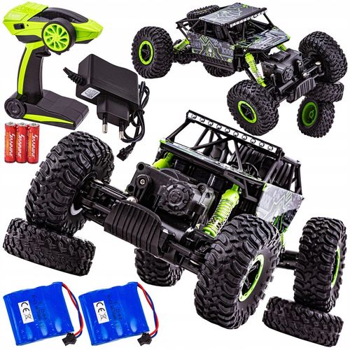 Samochód RC Auto CRAWLER 2.4GHz 4x4 ZDALNIE STEROWANY 2 x pakiet zielony na Arena.pl
