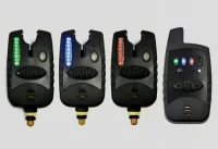 ZESTAW SYGNALIZATOR WĘDKARSKI WODOODPORNY LINIA 8 LED+ CENTRALKA+ ETUI 3+1