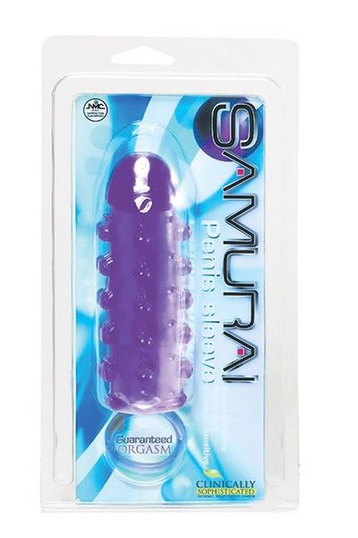 Samurai Penis Sleeve Purple zdjęcie 1