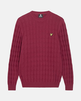 LYLE & SCOTT PULL TORSADE Rouge 5XL