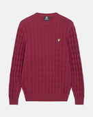 LYLE & SCOTT PULL TORSADE Rouge 5XL