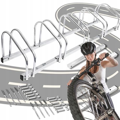 STOJAK NA ROWERY 5 Stanowisk 5 Rowerów Rowerowy Rower Uchwyt Parking Ocynk na Arena.pl