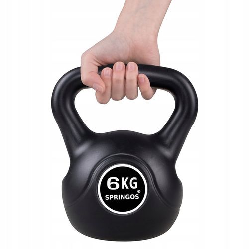 KETTLEBELL DO ĆWICZEŃ 6 kg KULA KETLE HANTLA FITNESS ABS HANTEL CIĘŻAR na Arena.pl