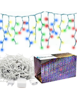 Sople lampki 100LED kurtyny świetlne Wielokolorowe