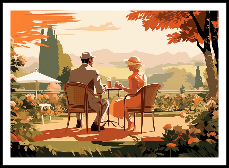 Plakat 84,1x59,4cm Retro Randka zdjęcie 3