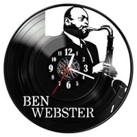 Zegar ścienny z płyty winylowej Ben Webster 1364.14