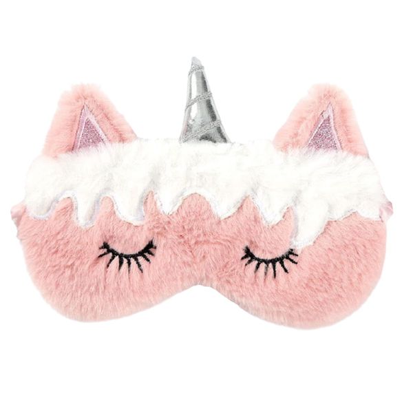 Opaska na oczy do spania jednorożec - pink zdjęcie 1