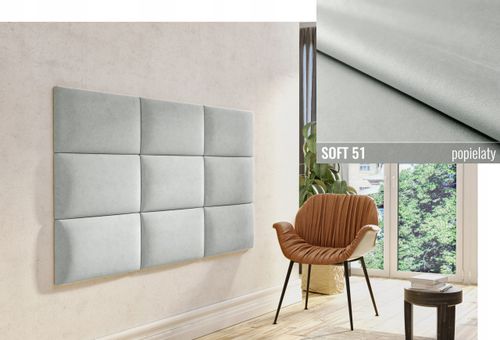 60 X 30 PANELE ŚCIENNE TAPICEROWANE WEZGŁOWIE SOFT na Arena.pl