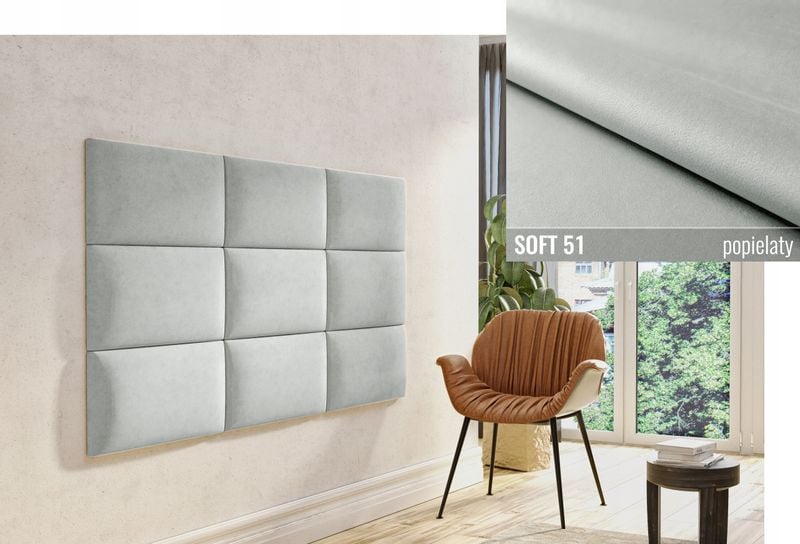 60 X 30 PANELE ŚCIENNE TAPICEROWANE WEZGŁOWIE SOFT zdjęcie 4