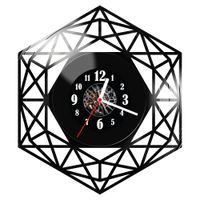 Zegar ścienny z płyty winylowej Geometria 894.14