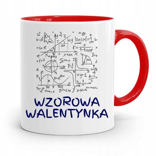 Kubek Czerwony Na Walentynki Wzorowa Walentynka Z Nadrukiem Ze Zdjęciem na Arena.pl
