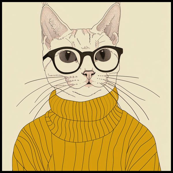 Plakat 80x80cm Intelektualista zdjęcie 2