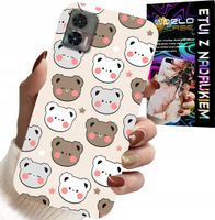 ETUI DO MOTOROLA EDGE 30 NEO - MIŚ MISIE WZORY DLA NAJMŁODSZYCH + FOLIA