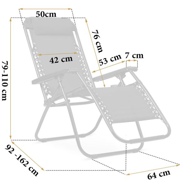 Leżak ogrodowy składany Sofotel ChillWell zdjęcie 11