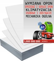 Ulotki A4 100 szt reklamowe firmowe dużo wzorów AUTO SERWIS wymiana opon