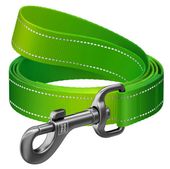 Odblaskowa smycz dla psa - Collar WauDog Mono M 20mm/200cm jasnozielona