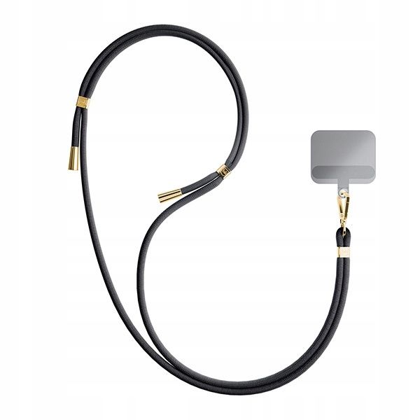 3MK EasyClip Black (gold) Smycz do telefonu zdjęcie 10
