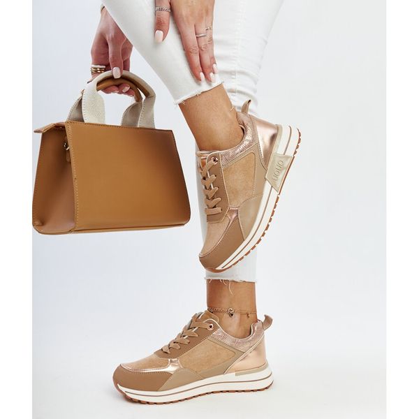 Brązowe sneakersy na platformie r.39 zdjęcie 3