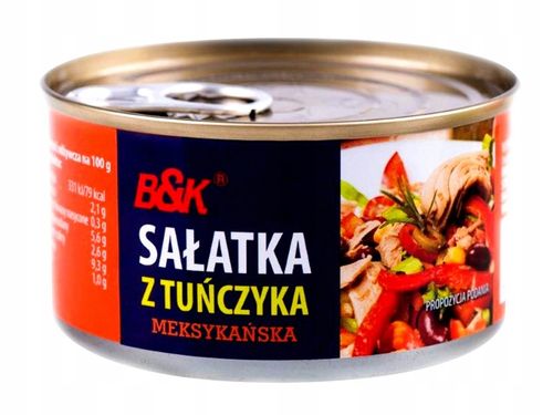 B&K SAŁATKA Z TUŃCZYKIEM MEKSYKAŃSKA 12x 185g na Arena.pl