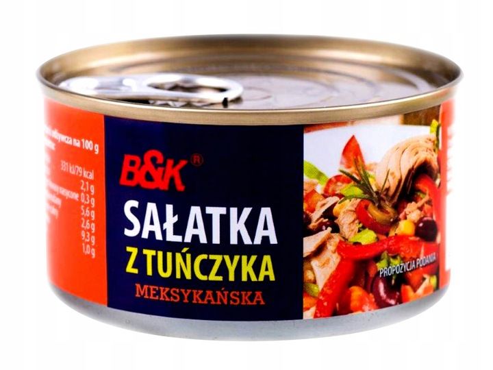 B&K SAŁATKA Z TUŃCZYKIEM MEKSYKAŃSKA 12x 185g zdjęcie 2