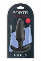 forto f-31 plug large black silikonowy model z kotwicą