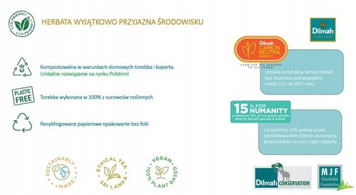 Herbata Zielona Dilmah ZIELONA Z KWIATAMI JAŚMINU 100 Kopert YUM na Arena.pl