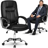 Fotel gabinetowy ze skóry Sofotel 355 czarny
