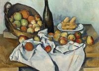 Plakat 18x13cm The Basket of Apples, Paul Cezanne Vintage do Salonu