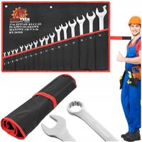 KLUCZE PŁASKIE OCZKOWE 6-36 ZESTAW Komplet Kluczy Płaskich Pokrowiec 17EL